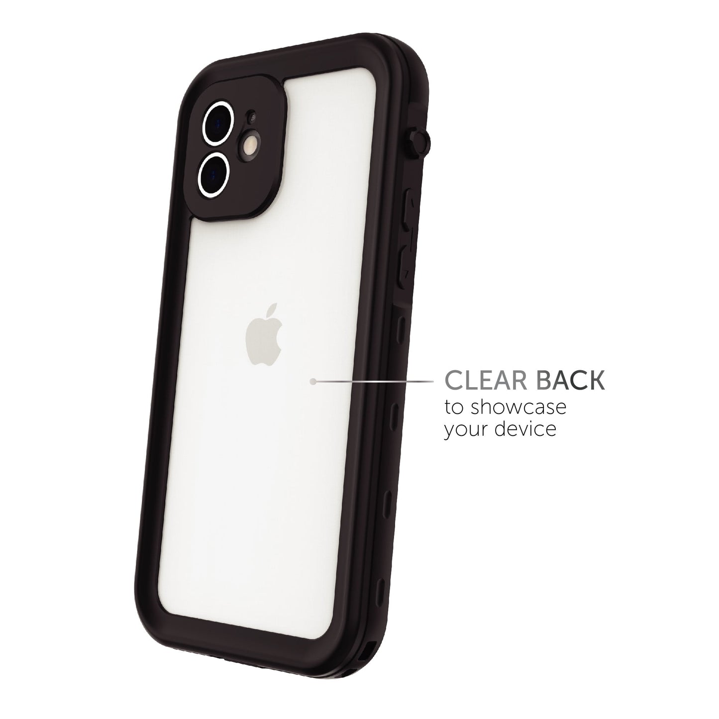 Body Glove Tidal Waterproof Phone Case for iPhone 12 - Black/Clear